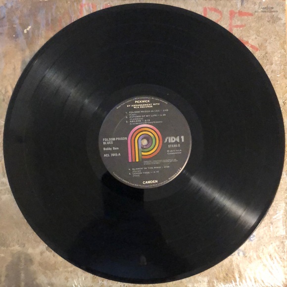 Bobby Bare Folsom Prison Blues Vinyl Lp '77 - Picture 3 of 8